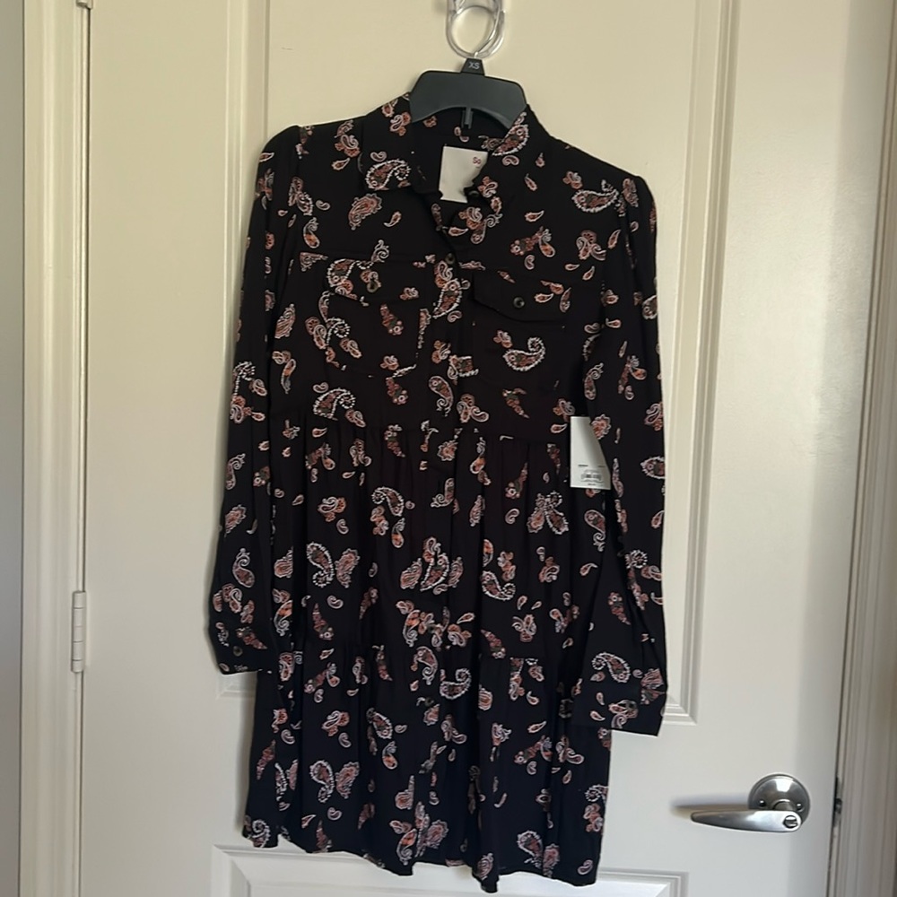 NWT XS Paisley Dress